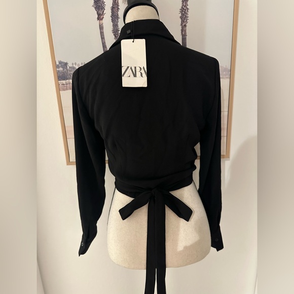Zara Black Button Down Shirt - Picture 2 of 4